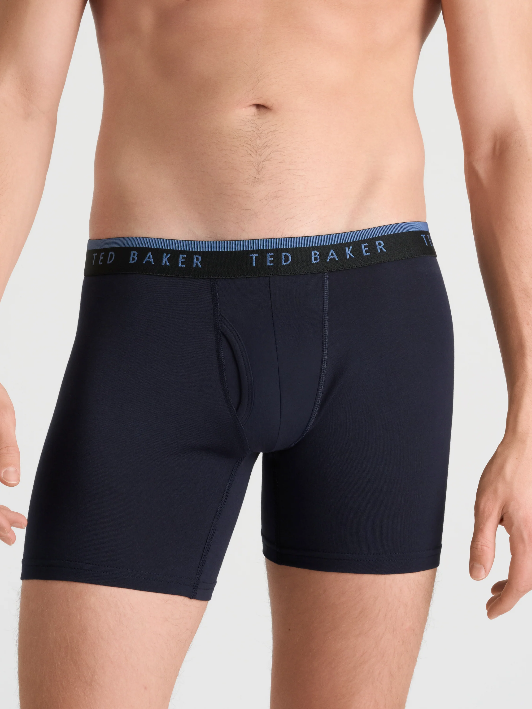 4 PK Cotton Stretch Boxer Brief | BLACK-TEAL - Image 2