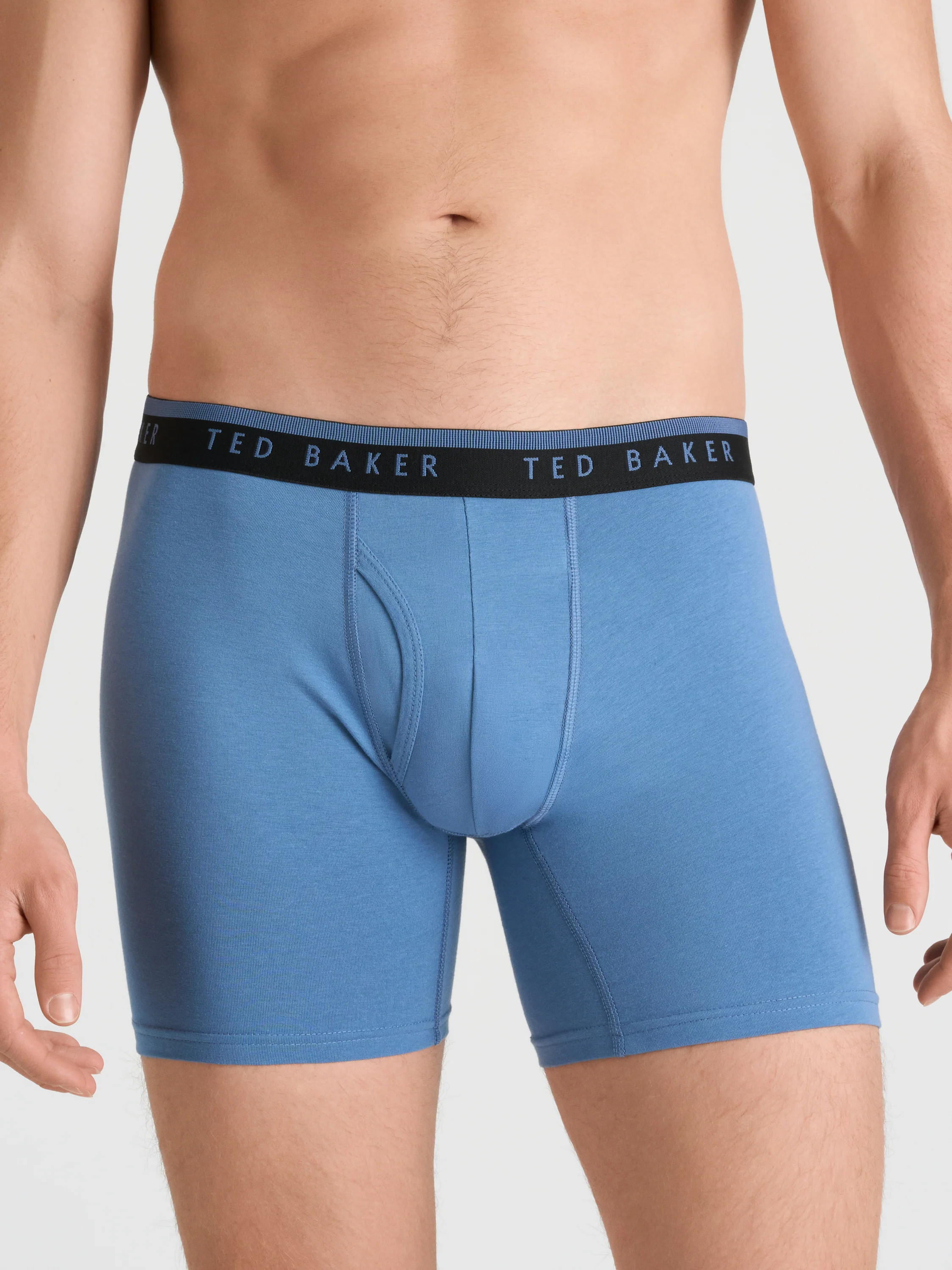 4 PK Cotton Stretch Boxer Brief | BLACK-TEAL - Image 4