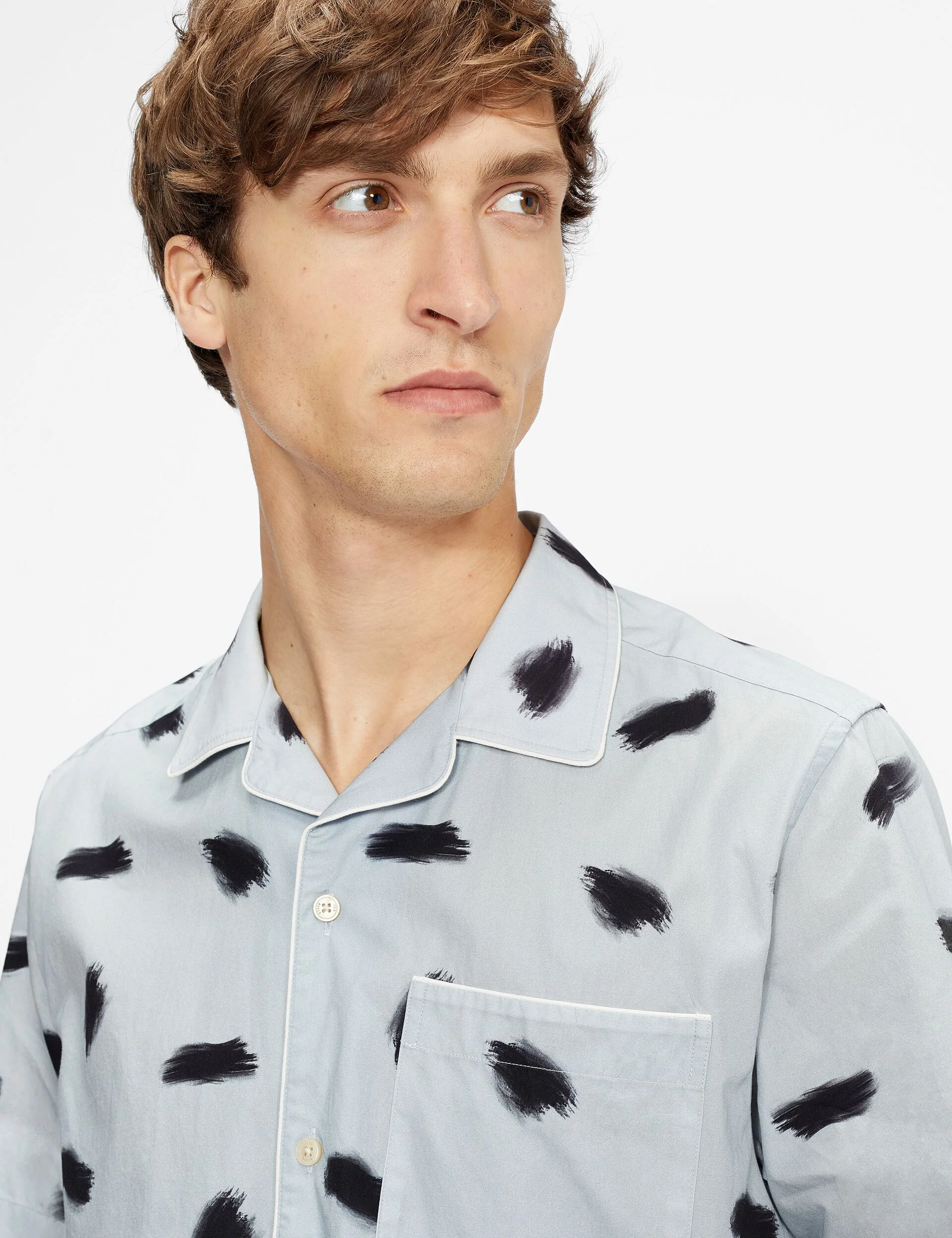 PRINTED SHIRT | LT-BLUE - Image 2
