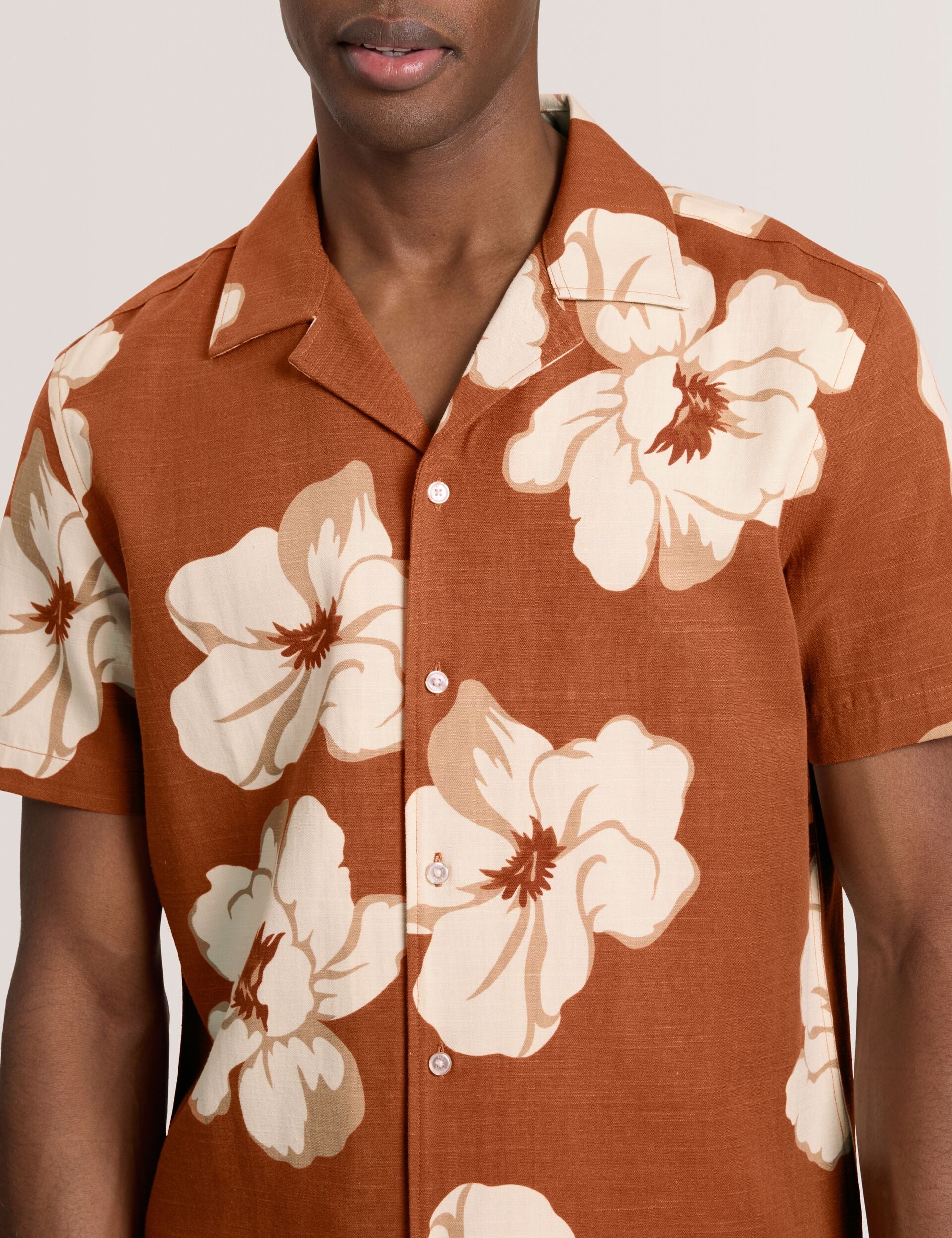 PRINTED SHIRT | BUR-ORANGE - Image 4