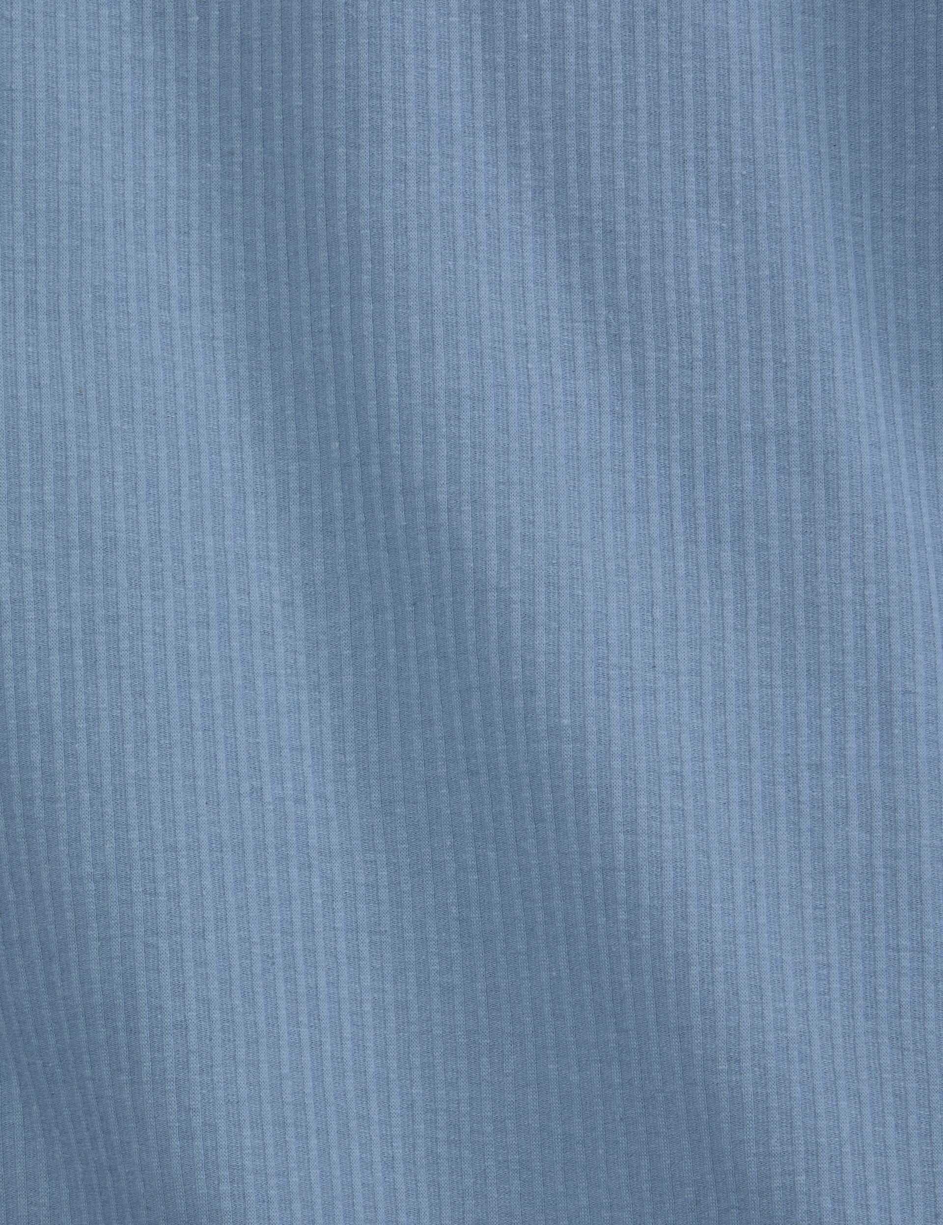 RIB ZIP POLO | LT-BLUE - Image 6