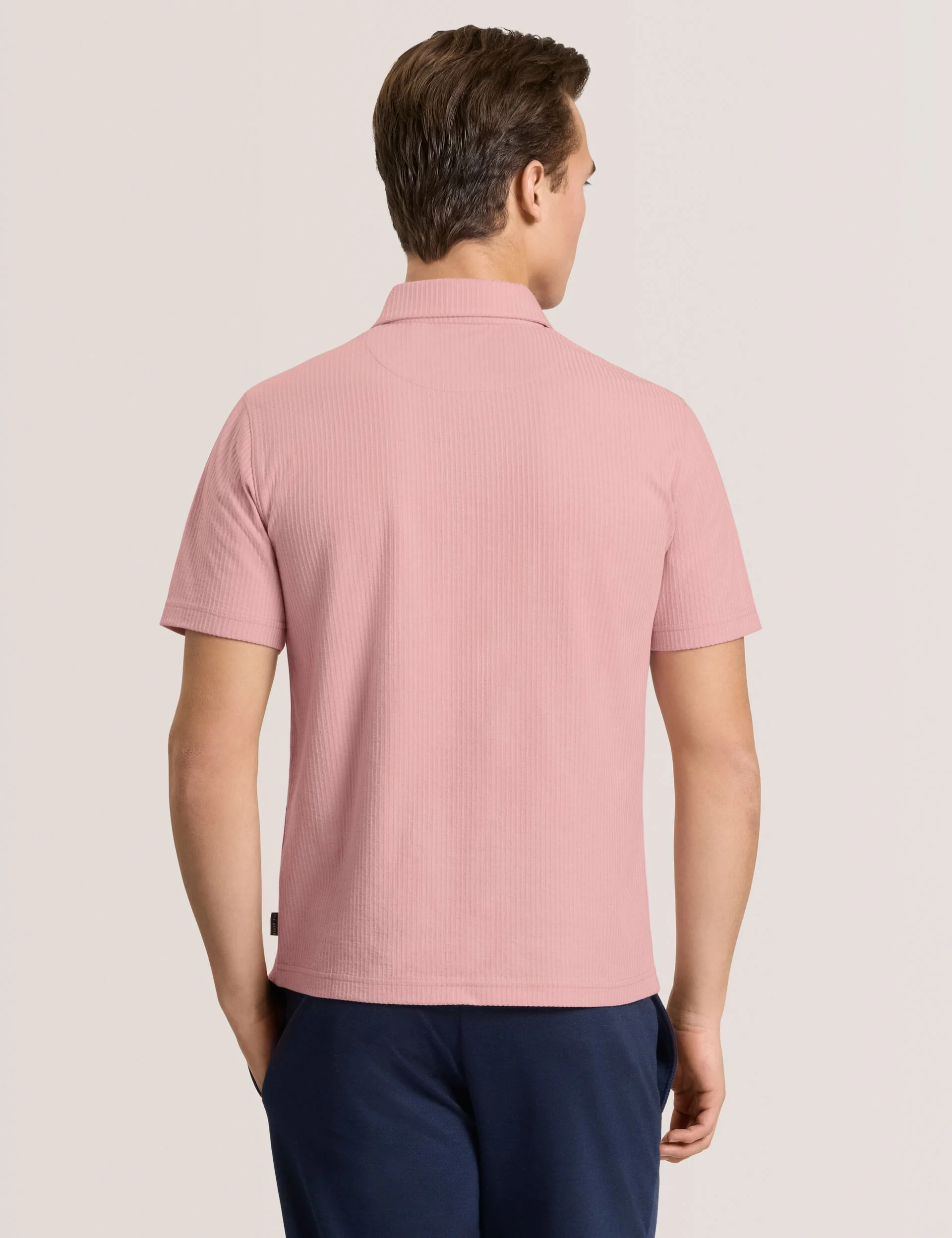 RIB ZIP POLO | PL-PINK - Image 3