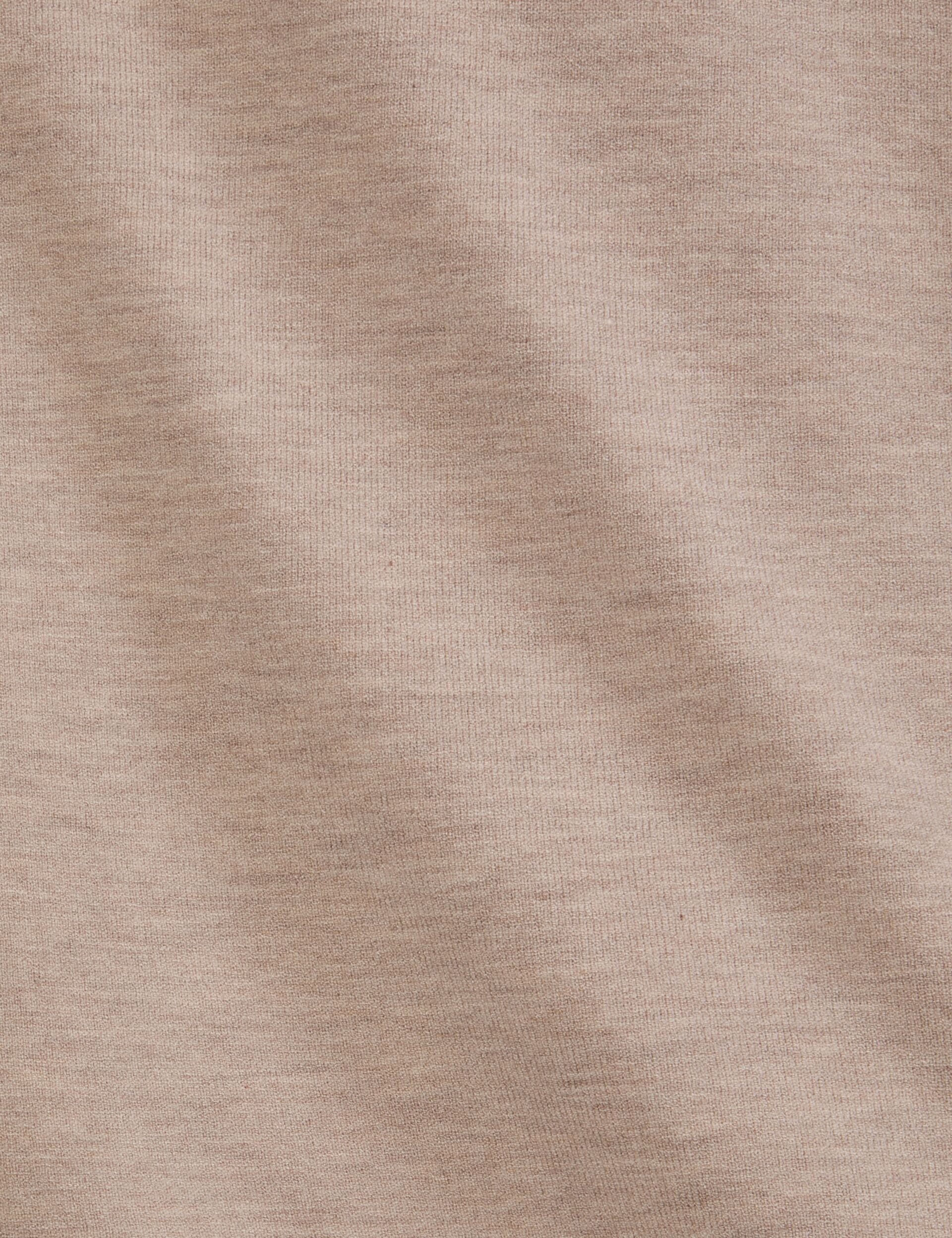 SHORT SLEEVE SWEATER | TAUPE - Image 3